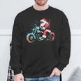 Santa Claus Motorcycle Vintage Christmas Biker Lover Sweatshirt Gifts for Old Men