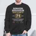 Schonend Behandeln Oldtimer Ist 71 Jahre 71St Birthday Sweatshirt Geschenke für alte Männer