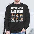 Science Labs Dogs Labrador Retriever Science Teacher Sweatshirt Gifts for Old Men