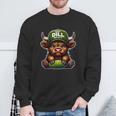 Scottish Cute Highland Cow Pickle Hat Just Dill With It Sweatshirt Gifts for Old Men