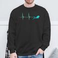 Scuba Diver Heartbeat Deep Diving EKG Pulseline Dive Sweatshirt Gifts for Old Men