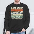 Sebastian Name Saying Gott Schuf Sebastian S Sweatshirt Geschenke für alte Männer