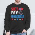 She's My Firecracker Matching 4th Of July Shirts For Couples Sweatshirt Gifts for Old Men