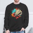 Shuttlecock Graffiti Badminton Lovers Badminton Hall Sweatshirt Geschenke für alte Männer