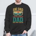 Ski Dad Like A Regular Dad Only Way Cooler Skiing Sweatshirt Geschenke für alte Männer