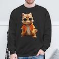 Squirrel With Sunglasses Animal Lovers Cute Rodent Sweatshirt Geschenke für alte Männer