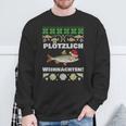 Suötzlich Christmas Fishing Plötz Red Eye Fish Sweatshirt Geschenke für alte Männer