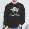 Taurus Zodiac Constellation Astrology Horoscope Vintage Tank Top Sweatshirt Gifts for Old Men