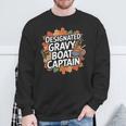 Thanksgiving Food Gravy Boat Captain Premium Sweatshirt Gifts for Old Men
