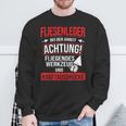 Tiling Bei Der Arbeiter Sweatshirt Geschenke für alte Männer