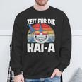 Time For The Haia Shark Sleep Tired Pyjamas Sleep Sweatshirt Geschenke für alte Männer