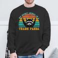 Trash Panda Raccoon Sweatshirt - Fun Animal Lover Gift Gifts for Old Men