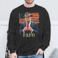 Trump Fafo F Around Find Out Us Flag Vintage Sweatshirt Gifts for Old Men