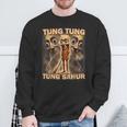 Tung Tung Tung Sahur Baseball Bat Italian Brainrot Sweatshirt Gifts for Old Men