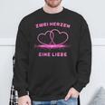 Two Hearts One Love Sweatshirt Geschenke für alte Männer