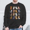 Un Montón De Simpáticos Perros Kawaii De Dibujos Animados Camisa de entrenamiento Regalos para ancianos