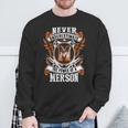 Never Underestimate The Power Of Merson Merson Name Sweatshirt Gifts for Old Men