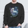 Unicorn Standing In The Forest Fantasy Nature Universe Sweatshirt Geschenke für alte Männer