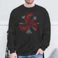 Vikingoalknut Símbolo Triskelion Amuleto Celta Tres Dragones Camisa de entrenamiento Regalos para ancianos