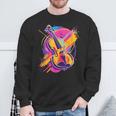 Violin Cartooniolin Loversiolin School Sweatshirt Geschenke für alte Männer