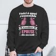 Voici À Quoi Ressemble La Meilleure Épouse Du Monde Mariage Sweater e Cadeaux pour les vieillards