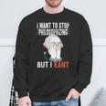 I Want To Stop Philosophizing But I Kant Immanuel Philosophy Sweatshirt Geschenke für alte Männer