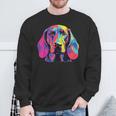 Watercolour Colourful Bavarian Mountain Sweat Dog Sweatshirt Geschenke für alte Männer