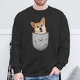 Welsh Corgi Pembroke Chest Pocket For Dog Owners Sweatshirt Geschenke für alte Männer