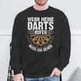 Wenn Meine Darts Rufen Muss Gehen Dartspieler Sweatshirt Geschenke für alte Männer