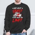 Wer Nicht Stürzt Fährt Nicht Am Limit Akku Bicycle Cyclist Sweatshirt Geschenke für alte Männer