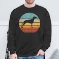 Whippet Retrointage 60S 70S Sunset Snap Perro Amantes Hombres Camisa de entrenamiento Regalos para ancianos
