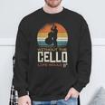 Without The Cello Life Would Bb Sweatshirt Geschenke für alte Männer