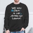 Wo Zum Deifi Is Mei Après-Ski Lehra Sweatshirt Geschenke für alte Männer