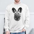 African Painted Dog Close-Up For Wild Dog Fans Sweatshirt Gifts for Old Men