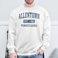 Allentown Pennsylvania PA Vintage Sports Navy Print Sweatshirt Gifts for Old Men