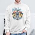 Aloha Hawaii Retro Sunset Tiki Hawaii Beachintage Sweatshirt Geschenke für alte Männer