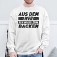 Backen Hobby Lustiger Backen Spruch Sweatshirt Geschenke für alte Männer