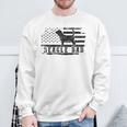 Beagle Dad Distressed American Flag Patriotic Dog Sweatshirt Gifts for Old Men