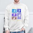 Children's Cool Boys Playing Handball Handball Player Sweatshirt Geschenke für alte Männer