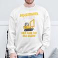 Children's Digger Driver Marlon Construction Site With Name Children's 80 Sweatshirt Geschenke für alte Männer