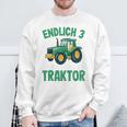 Children's Tractor Boys 3 Years 3Rd Birthday Boys Tractor Sweatshirt Geschenke für alte Männer