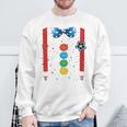 Clown Carnival Costume Clown Costume Clown Fancy Dress Confetti Sweatshirt Geschenke für alte Männer