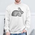 Cool Vintage Country Farm Animal Rabbit Hare Bunny Sweatshirt Gifts for Old Men