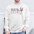 Die Tut Nix Die Will Nur Lillet Fan Summer Cocktail Party Sweatshirt Geschenke für alte Männer