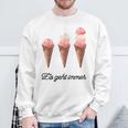 Eis Geht Immer Saying Ice Lover Sweatshirt Geschenke für alte Männer