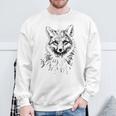 Fox Lovers Fox Motif Animals Gray Sweatshirt Geschenke für alte Männer