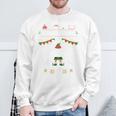 Christmas Elf For Gamers Elf 11 Gaming I Bims 1 Nerd Long-Sleeved Sweatshirt Geschenke für alte Männer