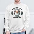 Sheep Motivation Motivational Saying Fun Humour Gray Sweatshirt Geschenke für alte Männer