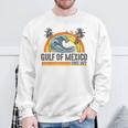 Gulf Of Mexico Since 1672 Vintage Beach Summer Vacation Sweatshirt Gifts for Old Men