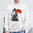 Hangover Human Tree Surreal Artistic Sunset Gray Sweatshirt Geschenke für alte Männer